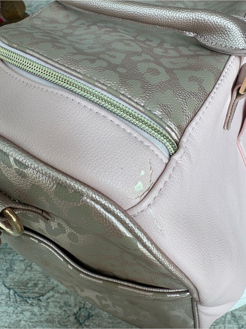 Adorable Hollis Lux Weekender Bag, Blush & Rose Gold - Picture 10 of 12
